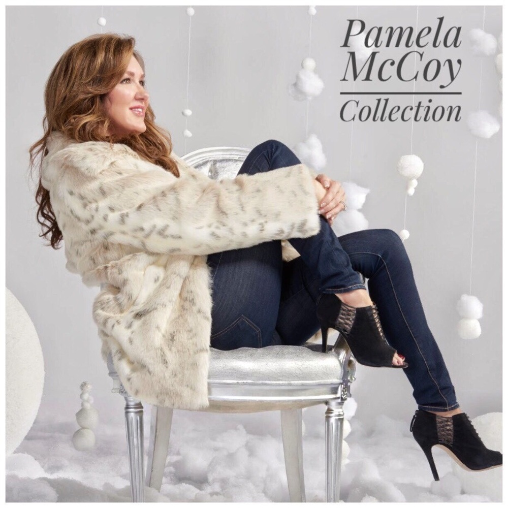 Pamela McCoy Faux Fur Coat.